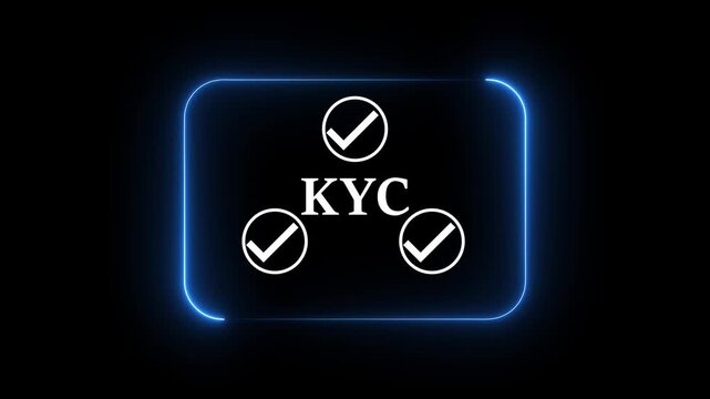 Animated KYC verification icon