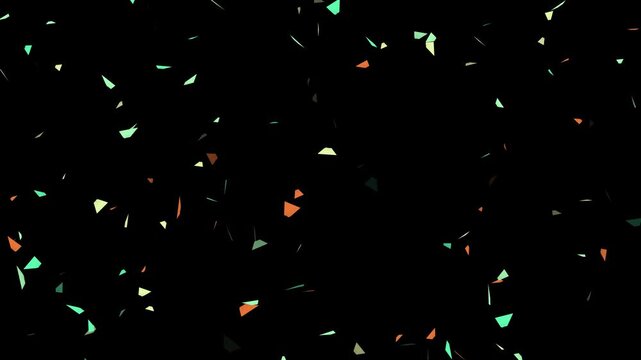 Colorful Birthday Sprinkles Rain Celebration Effect. Sprinkles glitter particles Falling Party Background Animation.