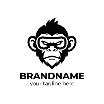 Angry monkey head logo with brand text below.