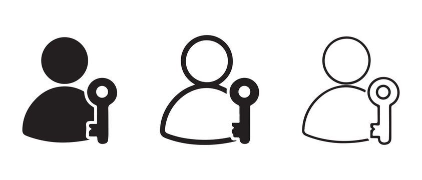 people holding keys representing access permission or user account management
