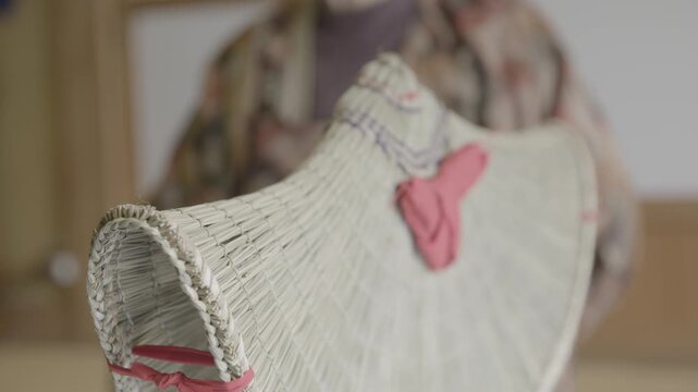 Close Up of Bon Odori Hat Handcrafted in Ugo Town Akita Prefecture Jap