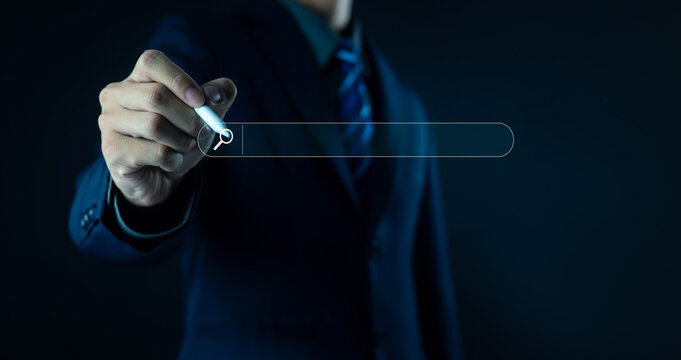 Use technology on the computer mobile phones and laptops to search for information and content on the internet online websites Ideas for increasing business efficiency in data, media and social media