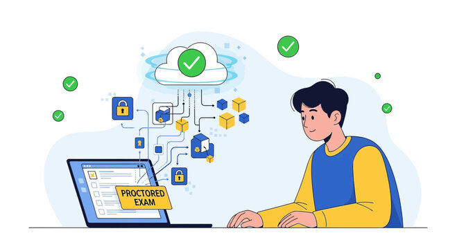 Online Proctoring Exam, Remote Testing, Digital Security, Student Success