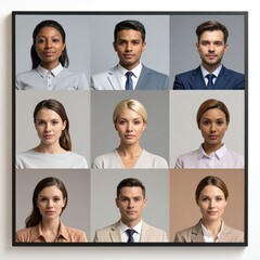 Fototapeta premium Diverse portraits