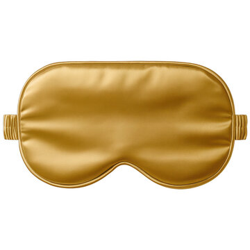 Soft satin sleep mask, isolated on transparent background