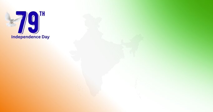 Orange and green color powder splash. Concept for India independence day, 15th of august.india watercolor celebration greeting social media banner design with print or hand-drawn and splash poster 
