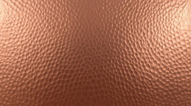Hammered Copper Surface Texture with Embossed Dimple Pattern metalwork background concept
