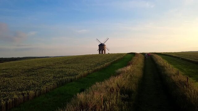 Chesterton Windmill Evening Drone Footage