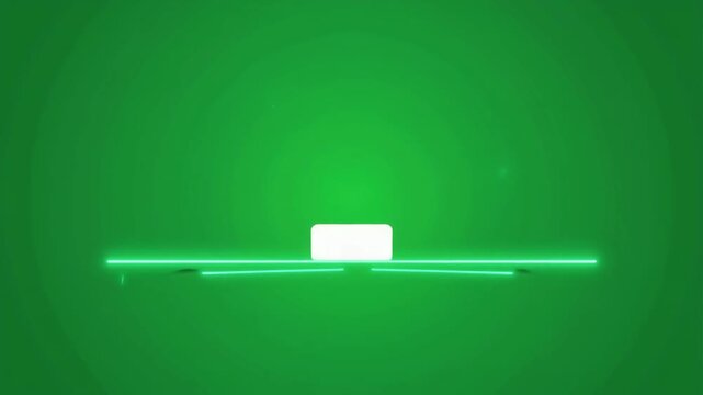 Minimal White UI Cards Sliding on Green Screen Animation
