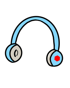 Blue headphones 