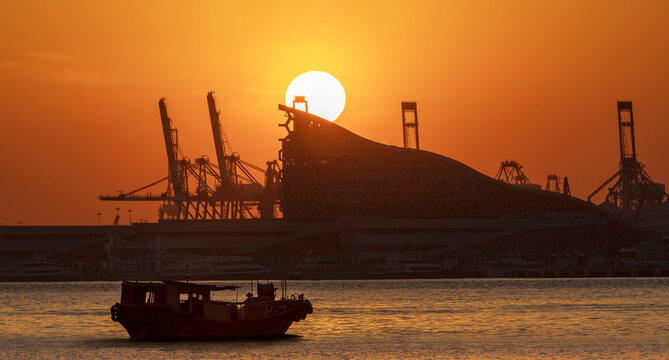 
Bay Area Port Sunset