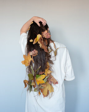 Woman from the back with long hair