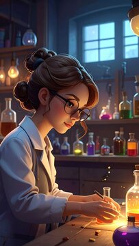 Woman scientist