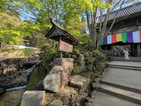 Miyajima Island Floating Shrine Stone Lantern and Temple Gate