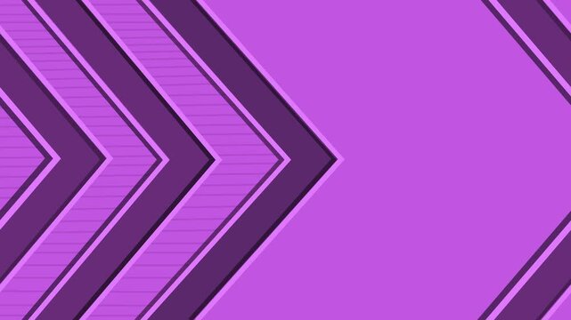 Abstract chevron background with right-pointing arrows and lined texture animation