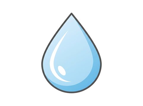 Blue water drop liquid icon illustration with environment illustration abstract moisture