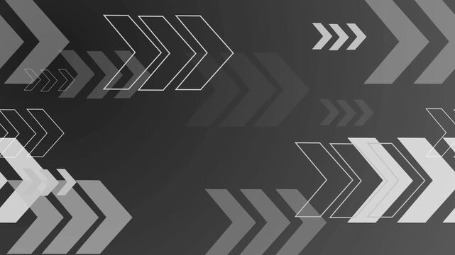 Abstract background with layered arrow shapes and chevrons showing motion animation