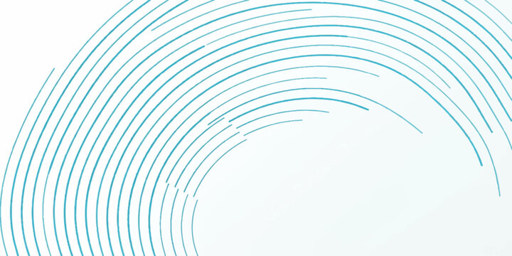 Abstract teal concentric line wave graphic design background with abstract background geometric circular minimalist technology wallpaper creative