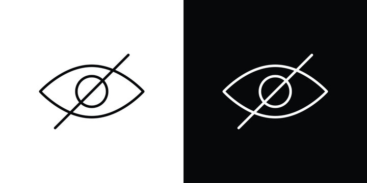 Hide icon line logos series
