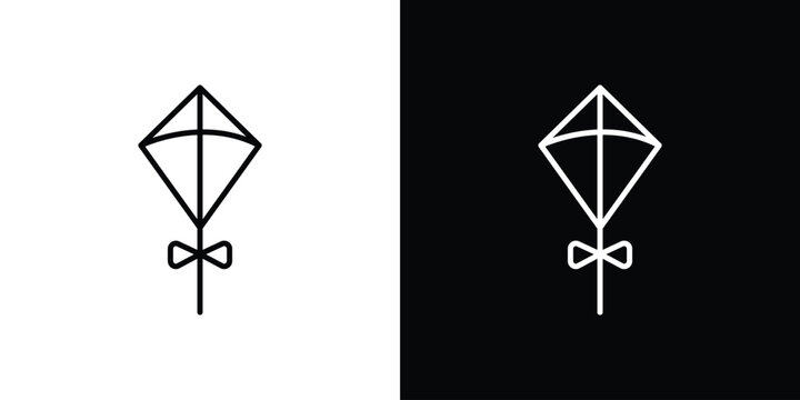 Kite icon line logos series