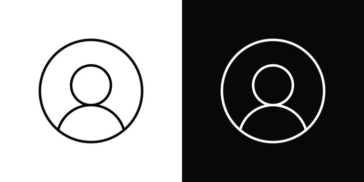 Profile icon line logos series