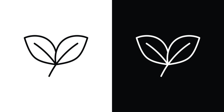 Vegan icon line logos series
