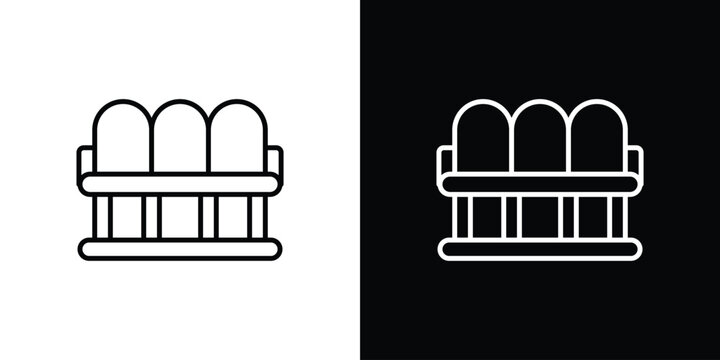 Waiting Room icon line logos series