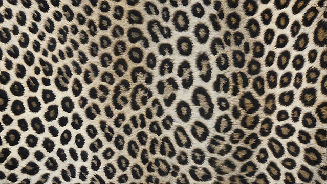 A detailed leopard print pattern with realistic fur texture, photo