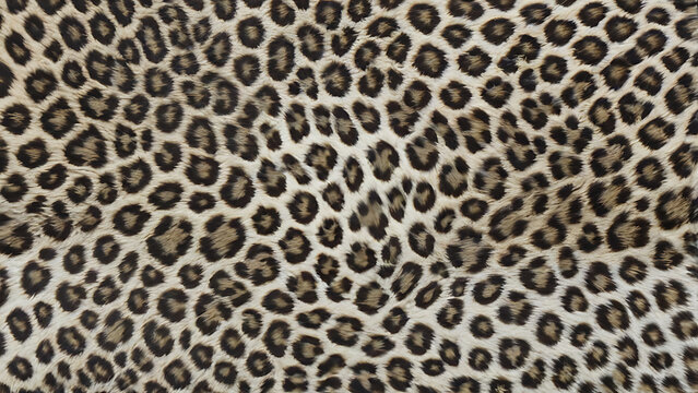 A detailed leopard print pattern with realistic fur texture, photo