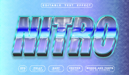 Nitro Racing Turbo Speed Power Engine Performance Automotive Typography Lettering Alphabet Graphic Vector Fully Editable Smart Object Text Effect © MehmetMelih