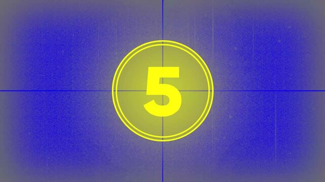 10 seconds realistic vintage old movie countdown intro animation - sepia toned with film shake and dust and scratches. Countdown movie from 10 to 0 ... 