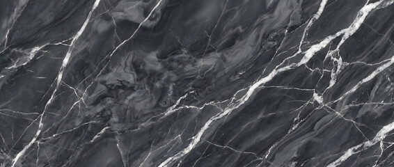 Marble texture presents a dramatic black natural stone surface with striking white veining for luxury backgrounds and premium creative design © UmmeFarhatunnesa