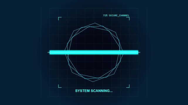 Digital HUD Interface Display Initializing and Scanning Data Security