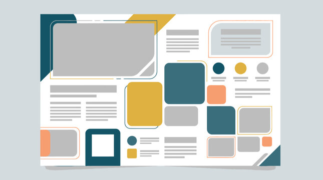 Creative colorful dashboard UI kit with teal and orange.