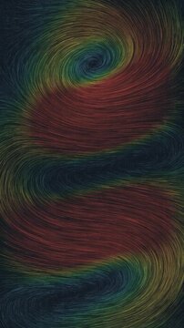 Gentle wind vector field lines weaving smoothly in a vertical 3D render loop depicting calm summer air currents for wellness apps and mobile wallpapers