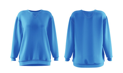 Women Oversized Sweatshirt Mockup Isolated on Transparent Background © kianorel