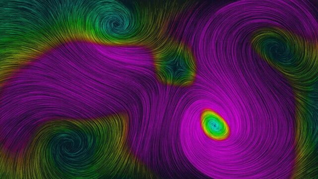 Powerful Levante wind vector field streams swirling dynamically in a seamless 3D render loop depicting intense gale currents and storm atmospheric energy
