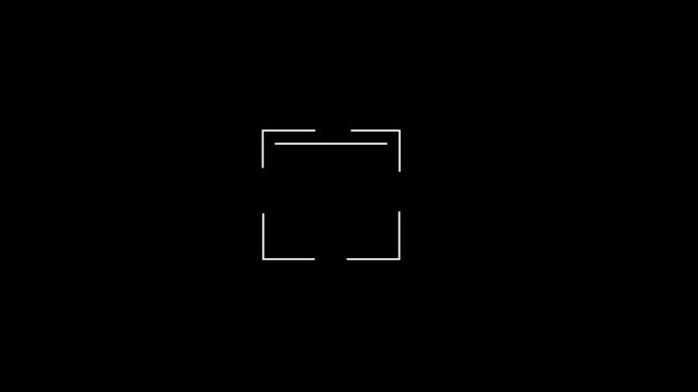  White QR Scan Frame Icon
