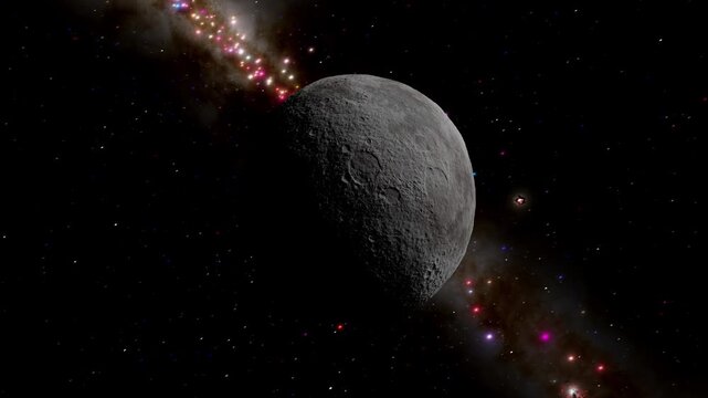 Makemake (Dwarf Planet) - Icy Kuiper Belt Object Orbit 4K 60fps