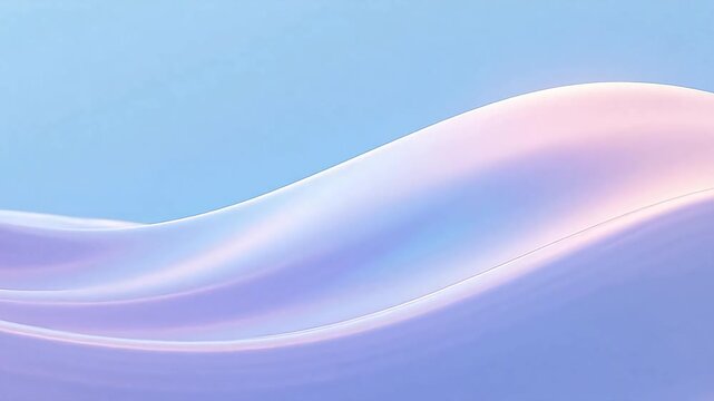 Soft pearlescent waves on light blue