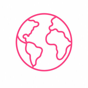 Globe Line Icon