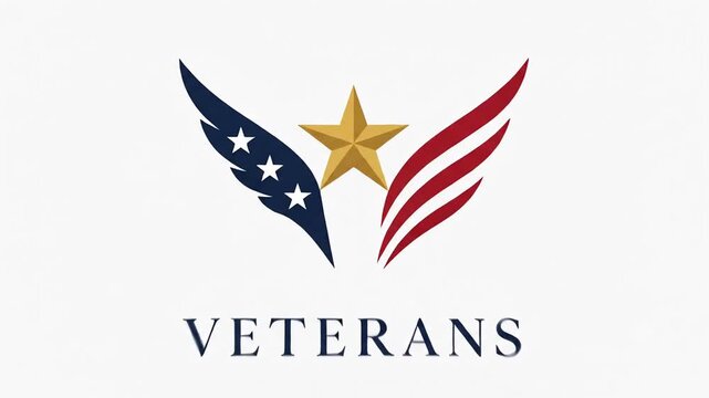veterans day, veterans day simple animation