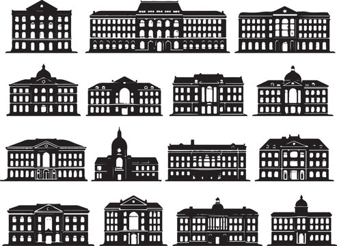 Black and white of victorian style houses victorian houses