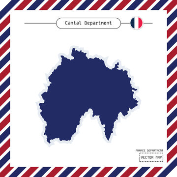 High-quality vector map of Cantal Department featuring one of France&rsquo;s most scenic volcanic regions. Ideal for tourism, education and GIS applications.