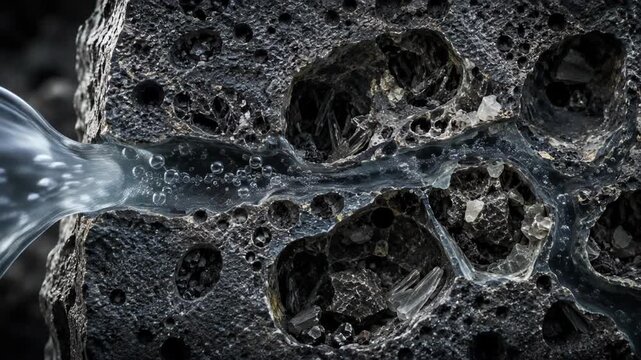 Carbon Mineralization Process in Porous Basalt Rock for Permanent Geological Carbon Storage. Carbon Dioxide Mineralization.