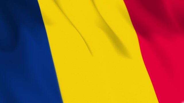 Chad Flag Seamless Loop 4k 60fps Animation