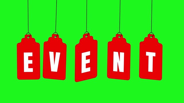 Event Text Animation Promotional Typography Motion Graphics I Tag style animation 