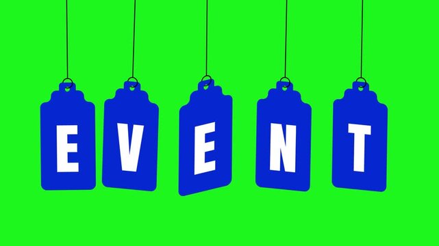 Event Text Animation Promotional Typography Motion Graphics I Tag style animation 
