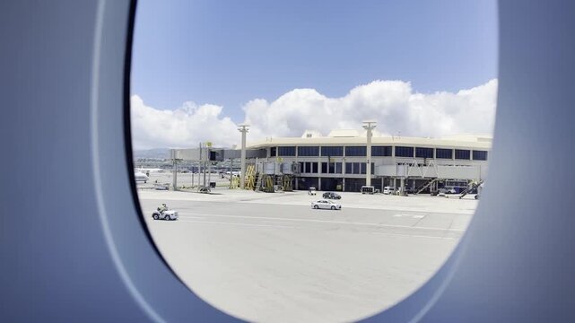 Taxiing on the runway before takeoff. Flights from Daniel K. Inouye International Airport in Honolulu, Oahu, Hawaii, to Narita Airport in Tokyo, Japan. The Airbus A380 is a large wide-body airliner.