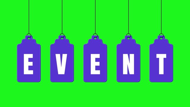 Event Text Animation Promotional Typography Motion Graphics I Tag style animation 